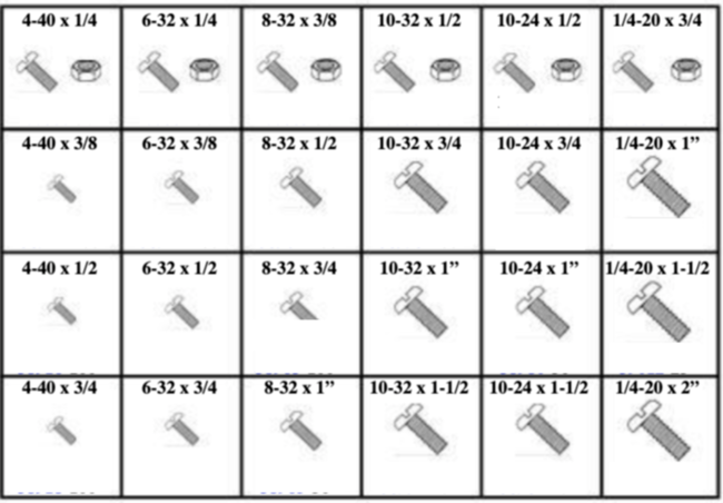 184817 SLOTTED PAN HEAD MACHINE SCREWS