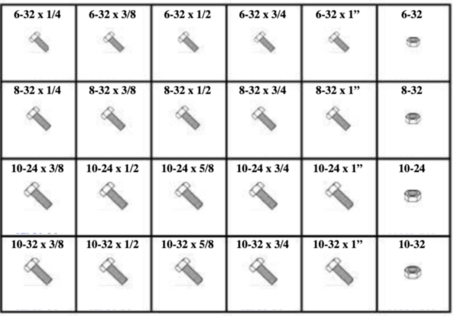 184823 INDENTED HEX HEAD MACHINE SCREWS