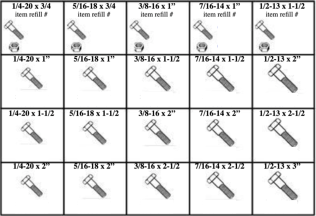 HEX HEAD CAP SCREWS W/NUTS - GRADE 8