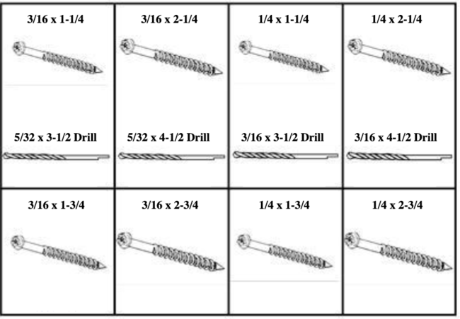 184839 TAPCON™ CONCRETE ANCHORS