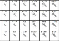 PHILLIPS PAN HEAD SHEET METAL SCREWS