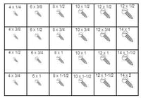 SLOTTED PAN HEAD SHEET METAL SCREW ASSORTMENT