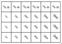 SLOTTED ROUND HEAD MACHINE SCREWS WITH NUTS