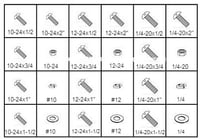 184772 SLOTTED ROUND HEAD MACHINE SCREWS