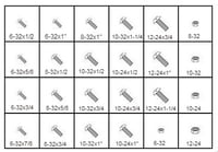 184773 SLOTTED ROUND HEAD MACHINE SCREWS