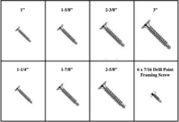 184808 DRYWALL SCREWS