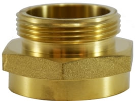 2 NPT X 2 1/2 NST BRASS ADAPTER