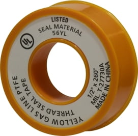 1/2 X 260 YELLOW GAS LINE TAPE