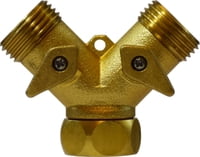 DOUBLE Y VALVE SWIVEL INLET