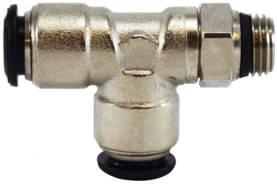 12MM OD X 3/8 SWVL MALE RUN-T N-PLTD