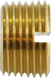 1/4 BRASS SLOTTED PLUG