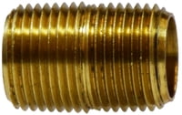 3/8 X CLOSE YELLOW BRASS NIPPLE