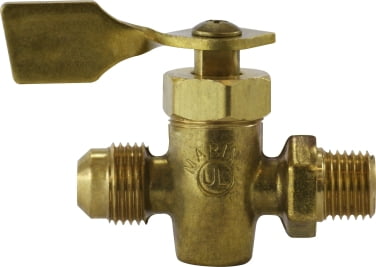 Male Pipe x Flare Solid Bottom Fuel Valve