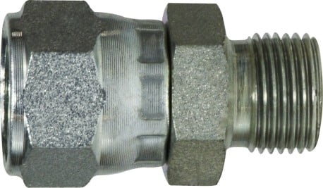 JIC to BSPP Straight Swivel