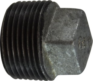 1-1/4 GALV SQ HEAD CORED PLUG