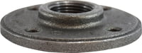 3/4 BLACK ROUND FLOOR FLANGE