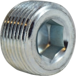 1/8 GALV C/S HEX STEEL PLUG