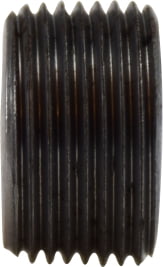 1/4 BLACK C/S SQ STEEL PLUG