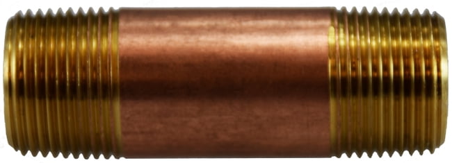 3/4 X 1-1/2 RED BRASS NIPPLE