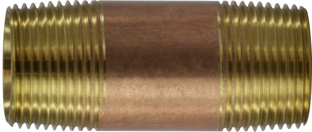 1 X 3 RED BRASS NIPPLE