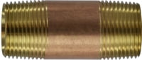 1 X 2-1/2 RED BRASS NIPPLE