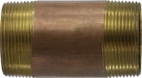 2-1/2 X 4-1/2 RED BRASS NIPPLE