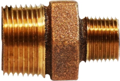 1-1/2 X 1 BRONZE HEX NIPPLE