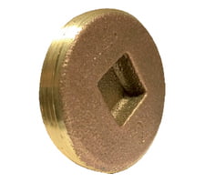 4 BRASS COUNTERSUNK CLEANOUT PLUG