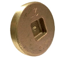 1 1/2 BRASS COUNTERSUNK PLUG 1/4-20 TA