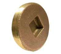 2 BRASS COUNTERSUNK PLUG