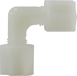 1/4 WHT NYLON COMPRESSION ELBOW