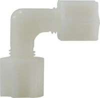 3/8 WHT NYLON COMPRESSION ELBOW