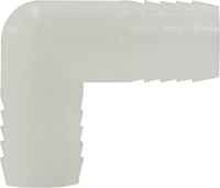 3/8 WHITE NYLON HB UINION ELBOW