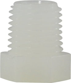 3/8 WHITE NYLON HEX HEAD PLUG