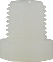 1/8 WHITE NYLON HEX HEAD PLUG