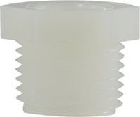 3/4 X 1/2 WHITE NYLON HEX BUSHNG