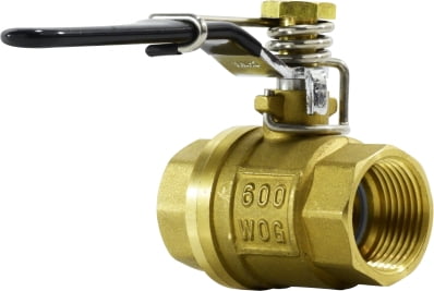 1/2 THRD BRASS SPRING LOADED BALL VALVE