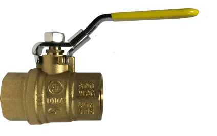 1/4 BRASS BALL VALVE W/LOCK HDL