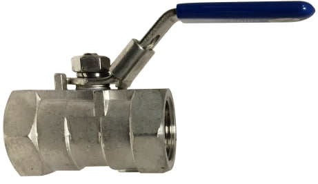 3/8 1000PSI 1 PC SS BALL VALVE