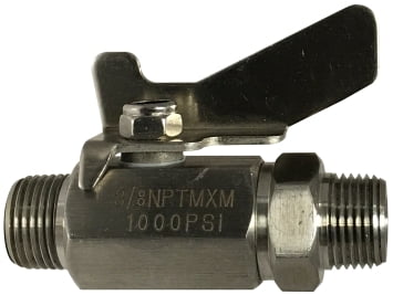 3/8 MIP X MIP MINI S.S. BALL VALVE