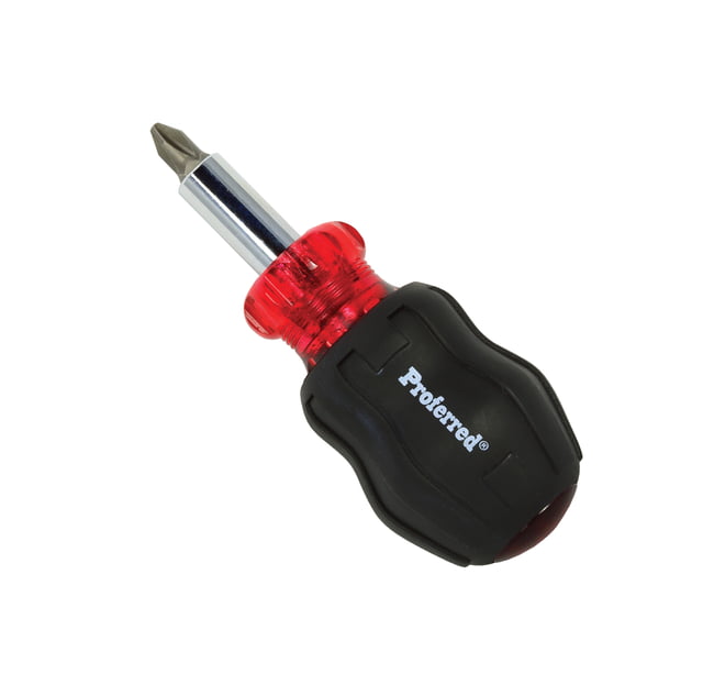 PROFERRED INTERCHANGEABLE BIT SCREWDRIVER SETS - STUBBY 5 PIECE IN 1