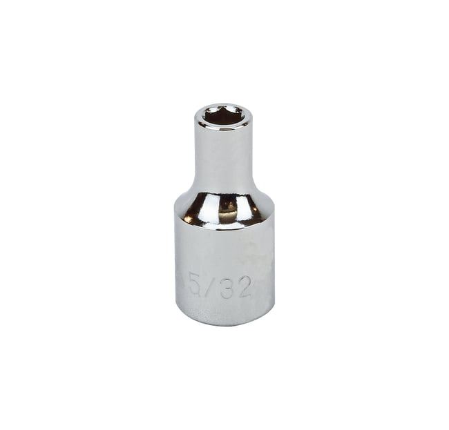 1/4" DRIVE SAE 6 POINT STANDARD CHROME SOCKET - 5/32" STANDARD 6 Point