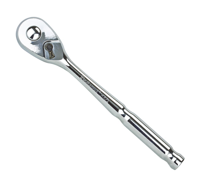 PEAR RATCHET HANDLE (NO MARK) - 1/4" Drive (72 Teeth) 4.5" HANDLE