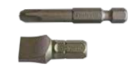 SLOTTED DRIVE BITS - 4F-5R, 1", 1/4" Hex Shank