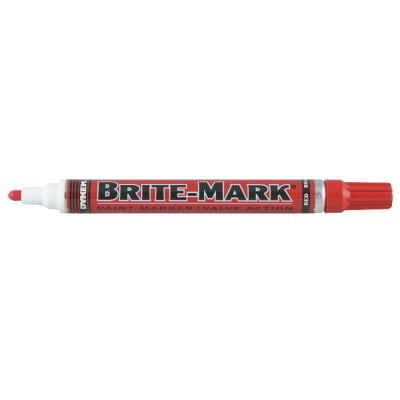 BRITE-MARK® Medium Paint Marker, Red, Medium, Bullet, Acrylic