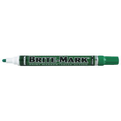 BRITE-MARK® Medium Paint Marker, Green, Medium, Bullet, Acrylic