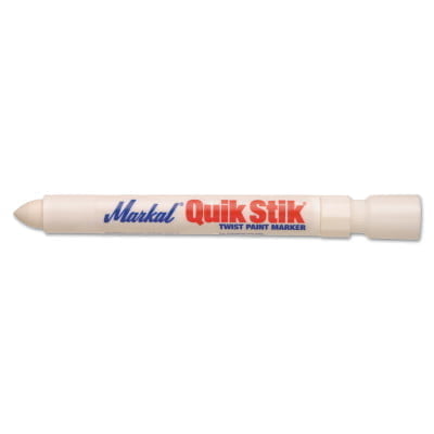 Quik Stik Markers, 11/16 in dia, 6 in, White