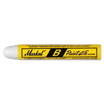 Paintstik B Markers, 11/16 in, White