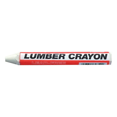 #200 Lumber Crayons, 1/2 in, White