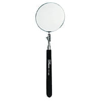 Telescoping Inspection Mirror, 3-1/4 in dia, 10-1/2 in to 29-1/2 in L